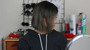Her curls look like one of the magnificent feats of the forest. Dyed Dark Grey Hair Going Green Hair