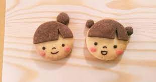 簡単かわいい お顔の型抜きクッキー by harurecipe レシピ 型抜きクッキー クッキー型 手作り クッキー