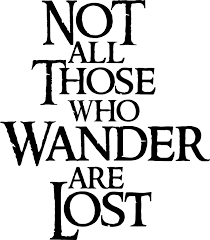 Not All Who Wander Are Lost Movie Sticker Tenstickers