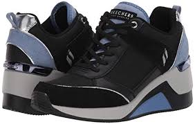 Skechers Women's Million-High N' Fly Sneaker, BKBL, 7.5 Wide US | Pricepulse