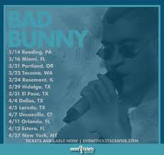 Hoping that he comes out with more surprises later in the future. Bad Bunny Is Touring Again In 2019 By Event Tickets Center Medium