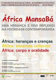 Y a raíz de ello. VÂº Encontro Sociocultural Dia De Africa 25 De Maio Portal De Eventos Da Ufrj