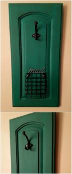 Hold each lid up to the cabinet door and place command hooks at 8:00 and 4:00 (pretending your lid is a clock face). 25 Diy Projects Made From Old Cabinet Doors It S Time To Repurpose Diy Crafts