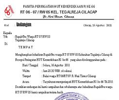 Contoh Undangan Hut Ri Ke 73 Nusagates