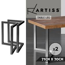 Drake casting continues to expand their line of custom cast iron table legs to create your own unique coffee table, end table, bench or book shelf. Artiss Coffee Dining Table Legs Steel Industrial Bench Metal Box Trapezoid Black Ebay