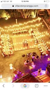 Set Up Of Band Tables Dance Floor And Fairy Lights Please In 2020 Fairy Lights Wedding Lights Please