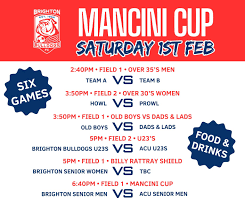 The 19th Annual Mancini Cup honours club legend, Adrian Mancini. Join us as  we kick off the season with an exciting day filled with fun, friendly  competition, and a chance to celebrate