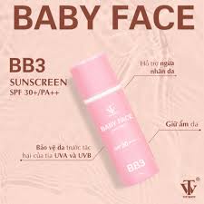 Kem chống nắng Baby Face BB3 SPF30+ PA++