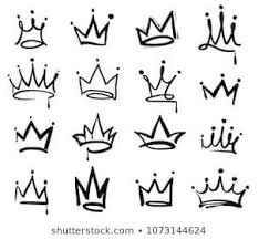 Black And White Crown Crown Logo Graffiti Icon Black Elements Isolated Black Crown Elements Graffiti Icon Isolated Graffiti Tattoo Graffiti Alfabesi Harfleme