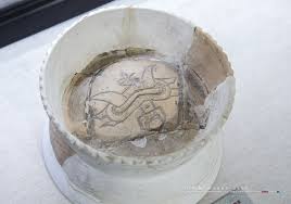 前5500 3500 白陶簋湖南黔阳高庙遗址出土湖南省文物考古研究所藏5500 3500 b c white pottery gui food container unearthed from gaomiao ruins qianyang hu nan pottery glazes pottery relic