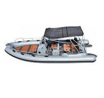 22FT Luxury Hypalon Rib 680 Boat Deep V Hull Rigid Inflatable Boat Semi  Rigide Bateau 7m