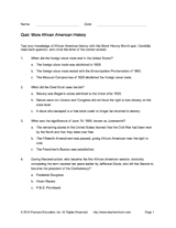 February is the shortest month, after all. Quiz More African American History Printable 5th 12th Grade Teachervision