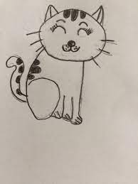 tatli ve kolay kedi cizimi cizim kedi resimler