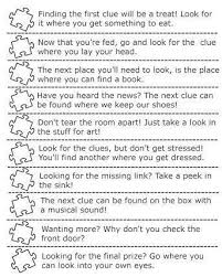 Birthday Scavenger Hunt Clues Printable Ideas To Pull Off An Interactive Gender Reveal Scavenger Hunt Scavenger Hunt Clues Scavenger Hunt For Kids Scavenger Hunt Birthday