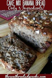 Cake Mix Banana Bread This Is The Easiest Banana Bread Recipe It S So Versatile And Deli In 2020 Cake Mix Banana Bread Easy Banana Bread Recipe Spice Cake Mix Recipes