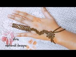 simple and easy jewellery mehndi design