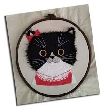 Panc Nakisi Punch Needle Cat Kedi Kedi Punch Nakis