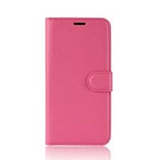 Hülle Sony Xperia L3 Klapphülle Magenta Mobigear Classic Kunstleder