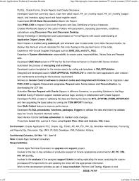 Oracle financial functional consultant summary: Oracle Applications Technical Consultant Resume Pdf Free Download