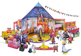 Ostern steht vor der tür. Zirkus Bastelbogen Bastelbogen Zirkuszelt Aus Papier Zum Bespielen Fur Kinder