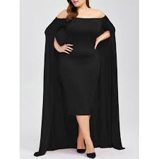 Off The Shoulder Plus Size Maxi Formal Long Prom Caped Dress Evening Dresses Plus Size Plus Size Formal Dresses Plus Size Dresses