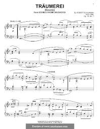 Wenn du dich sicher fühlst. Nr 7 Traumerei Fur Klavier Kinderscenen Op 15 Von R Schumann Auf Musicaneo