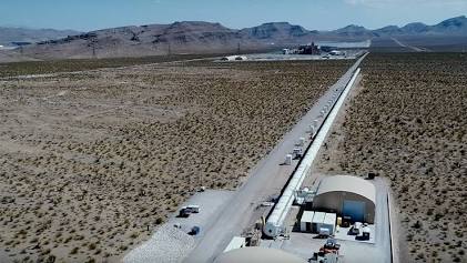 The Nevada Test Track: A monument to dead capital., gerada com IA