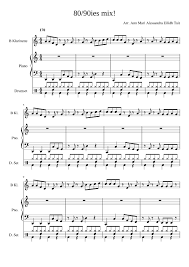 Faul and wad ad vs pnau. 80 90s Mix Sheet Music For Piano Drum Group Clarinet In B Flat Mixed Trio Musescore Com