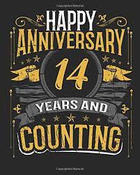 This is a practical work anniversary idea that gives the employee a chance to shine, while also. Happy Anniversary 14 Years And Counting Gift Journal With Blank Lined Interior For 14th Anniversary Fourteen Years Publishing Lark Designs Amazon De Bucher