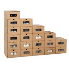 Les marches de l'escalier se transforment en tiroir à chaussures un rangement des chaussures à la fois discret, gain de place et ultra fonctionnel. Boite De Rangement Carton Pour Chaussures Avec Tiroirs Lot De 20 Id Market