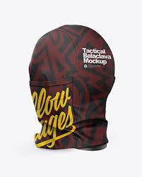 Download Tactical Balaclava Mockup Back Half Side View In Apparel Mockups On Yellow Images Object Mockups