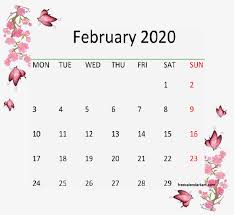 Printable calendar of february 2020. February 2020 Printable Calendar On We Heart It