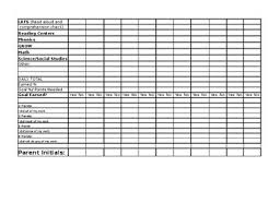 behavior tracking chart