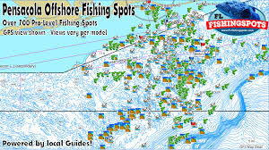 Pensacola Florida Gps Fishing Spots Escambia County Florida