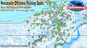 pensacola florida gps fishing spots escambia county florida