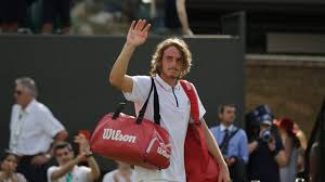 It was pedro martinez who pointed out to the umpire that his bag was placed too close to the court. Tsitsipas Knocked Out From Wimbledon Neos Kosmos