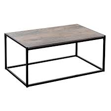 Simple square and rectangular shapes are an ideal fit in a busy family. Harbour Housewares Contemporary Industrial Coffee Table Light Wood Steel Frame 110 X 60 X 46cm Buy Online In Angola At Angola Desertcart Com Productid 102627186