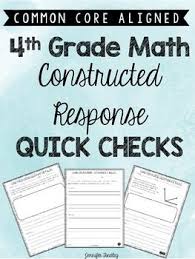 This Resource Includes 38 Constructed Response Quick Checks One Per Standard Including Each S Math Constructed Response Constructed Response Math Instruction