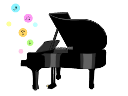 グランドピアノ：イラスト無料