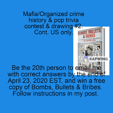 This conflict, known as the space race, saw the emergence of scientific discoveries and new technologies. Author And Screenwriter Rick Porrello Mafia Organized Crime History And Pop Trivia Contest Drawing Deadline For Entry Friday April 23 2020 Est For Continental U S Only And Via Email Only The 20th Email