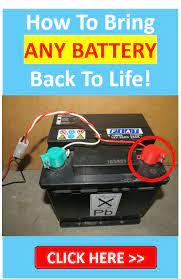 Bring Any Battery Back To Life Battery Recondition Batteries Dead Car Battery