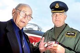 Medal presentation for distinguished ex-gunner after 65 years