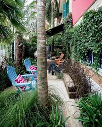 The containers for the secret garden. Tropical Backyard Garden And Terrace Design Gardenoholic