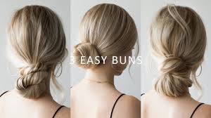 How To 3 Easy Low Bun Hairstyles Perfect For Prom Weddings Work Bun Hairstyles For Long Hair Easy Bun Hairstyles Low Bun Hairstyles