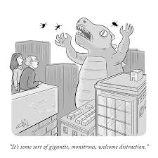 Welcome Distraction By Ellis Rosen Daily Cartoon New Yorker Cartoons Cartoon