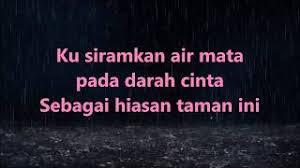 Ku ciptakan satu taman rashidah utama sebuah kubur cinta. Wings Taman Rashidah Utama Lirik Lyrics On Screen Youtube