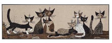 Get the best deal for rosina wachtmeister from the largest online selection at ebay.com.au browse our daily deals for even more savings! Rosina Wachtmeister Teppich Laufer Katzen Serafino Friends Waschbar Boutique Chats D Oeuvre