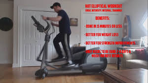 elliptical workout high intensity
