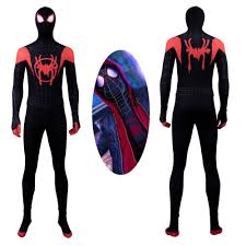 The sunset single player podcast: Miles Morales Suit Cosplay Costume Spider Man Into The Spider Verse Spider Verse Cosplay Costumes Spiderman
