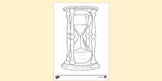Use these images to quickly print coloring pages. Free Hourglass Colouring Sheet Teacher Made